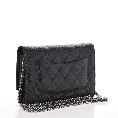 Chanel Caviar Quilted Wallet On Chain WOC Black 3 of 9