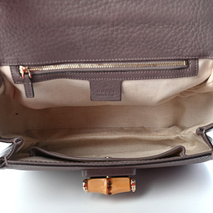 Gucci Calfskin Medium New Bamboo Top Handle Bag Mauve 5 of 9