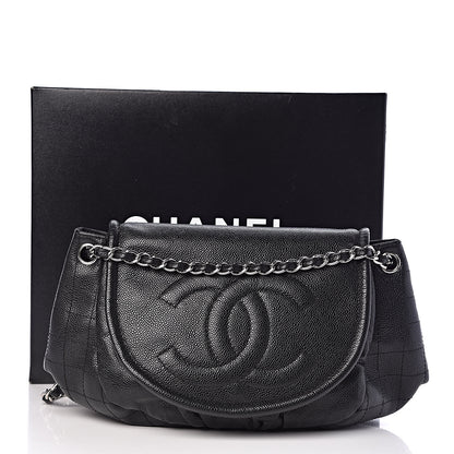 Chanel Caviar Half Moon Large Flap Black 11 of 11