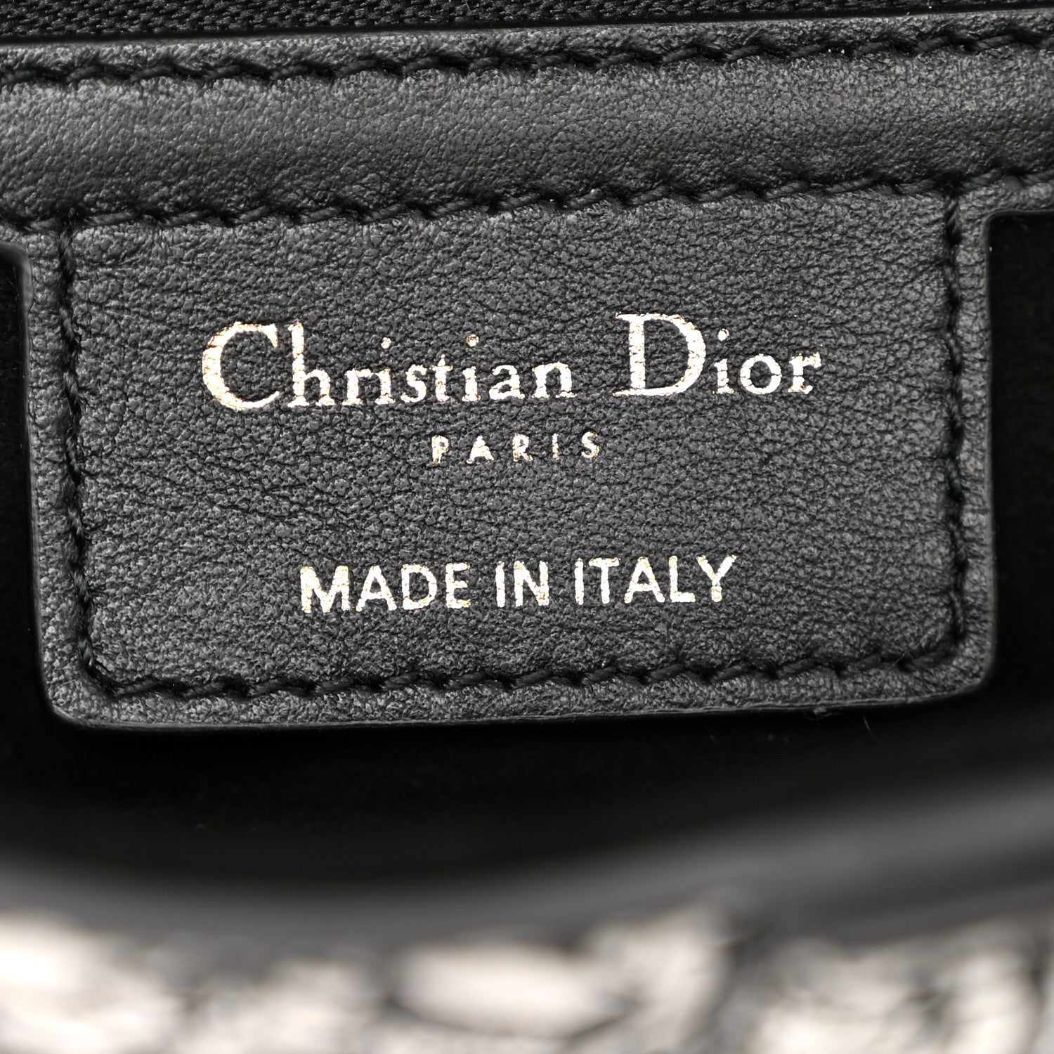 Christian Dior Calfskin Plan De Paris Printed Saddle Bag With Strap White Black 6 of 10