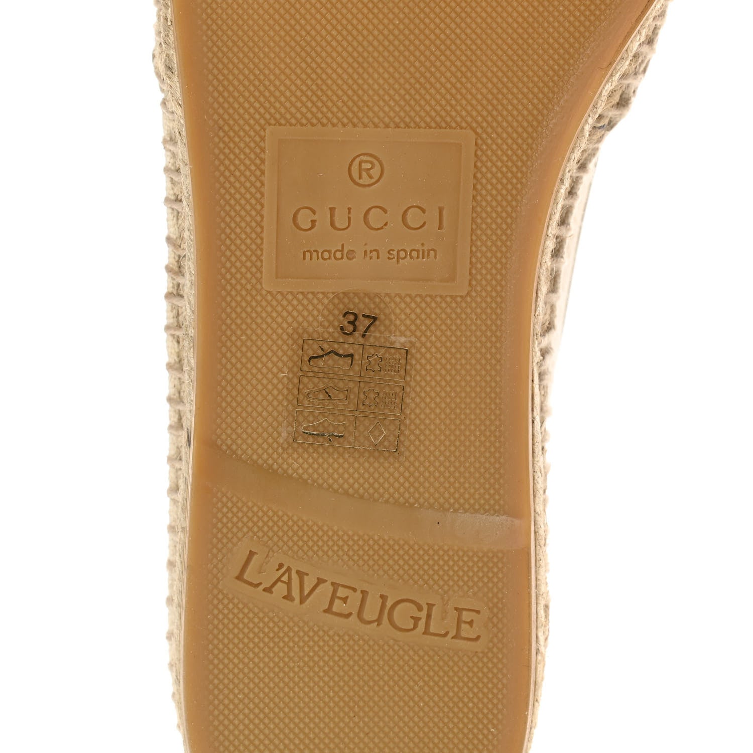 Gucci Canvas Logo Espadrilles 37 Greggio White 6 of 11