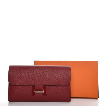 Hermes Epsom Constance Long Wallet Rouge Grenat 12 of 12
