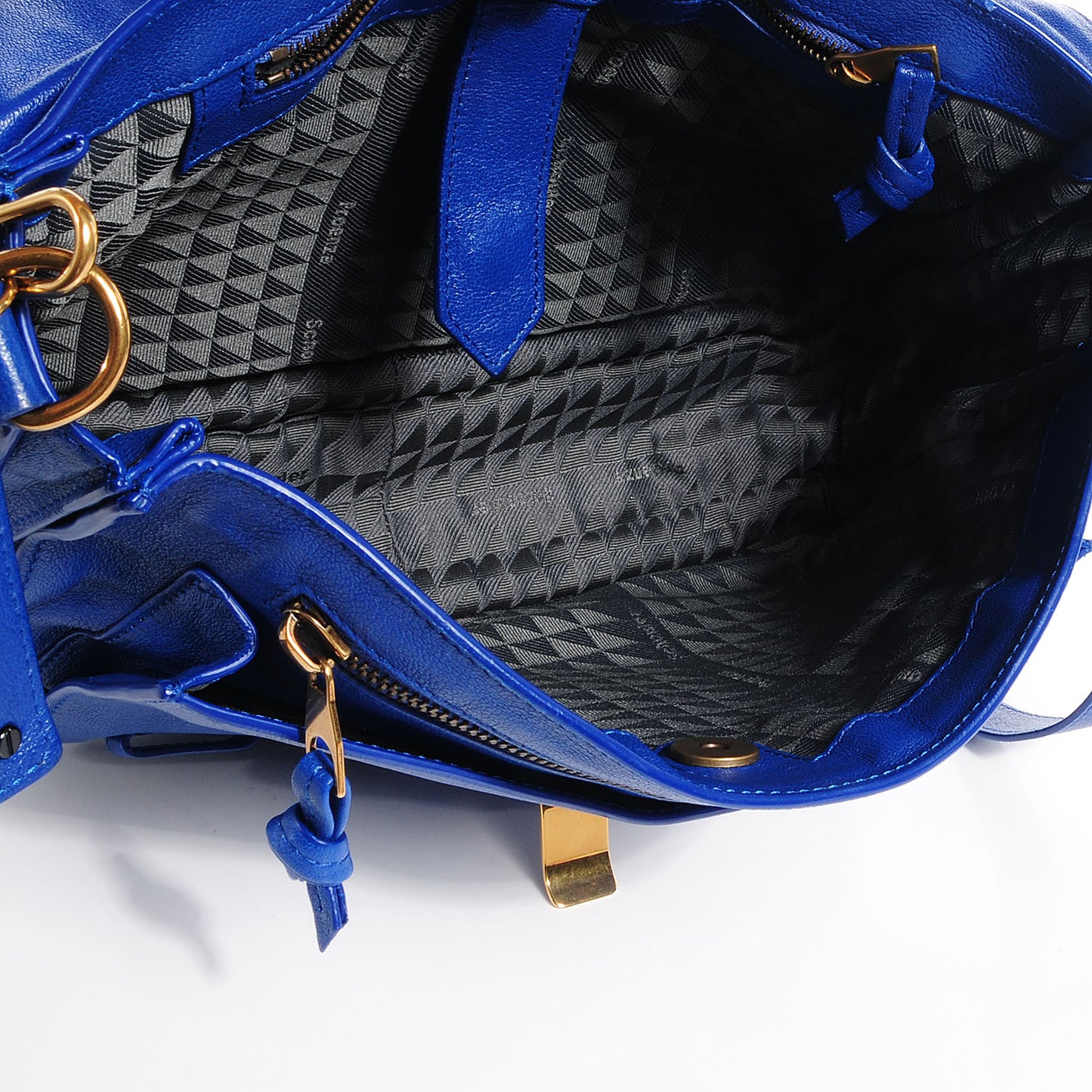 Lambskin PS1 Medium Satchel Royal Blue