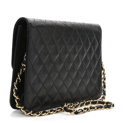 Chanel Lambskin Quilted Medium Single Flap Black 3 of 9