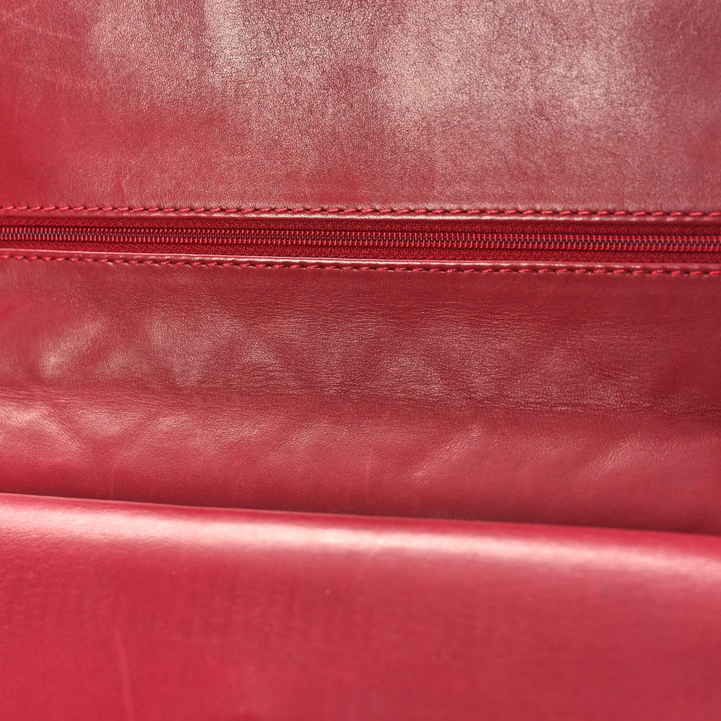 Aged Glazed Calfskin Quilted 2.55 Reissue 226 Flap Red