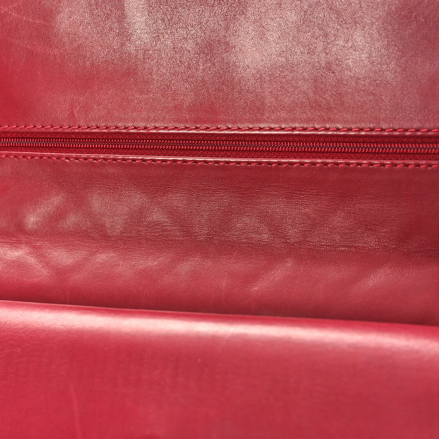 Chanel Aged Glazed Calfskin Quilted 2.55 Reissue 226 Flap Red 13 of 14
