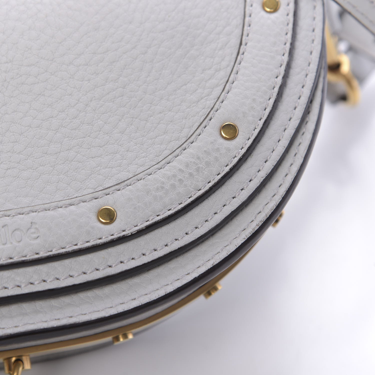 Chloe Calfskin Small Nile Bracelet Minaudiere Bag Airy Grey 9 of 16