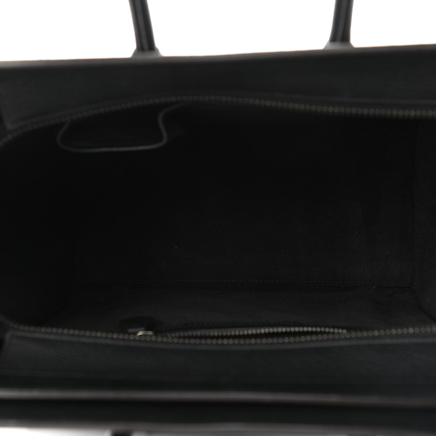 Drummed Calfskin Micro Luggage Black