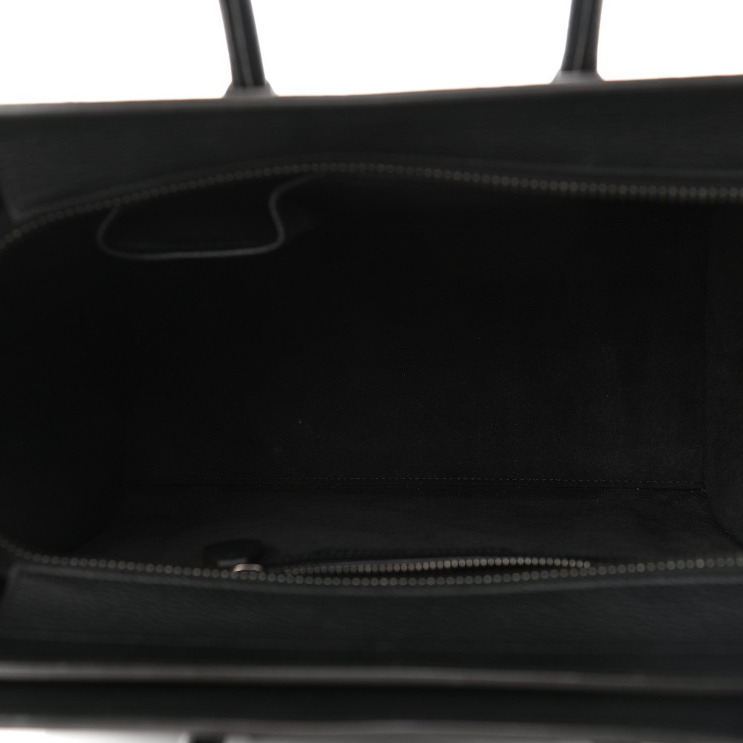 Celine Drummed Calfskin Micro Luggage Black 5 of 11
