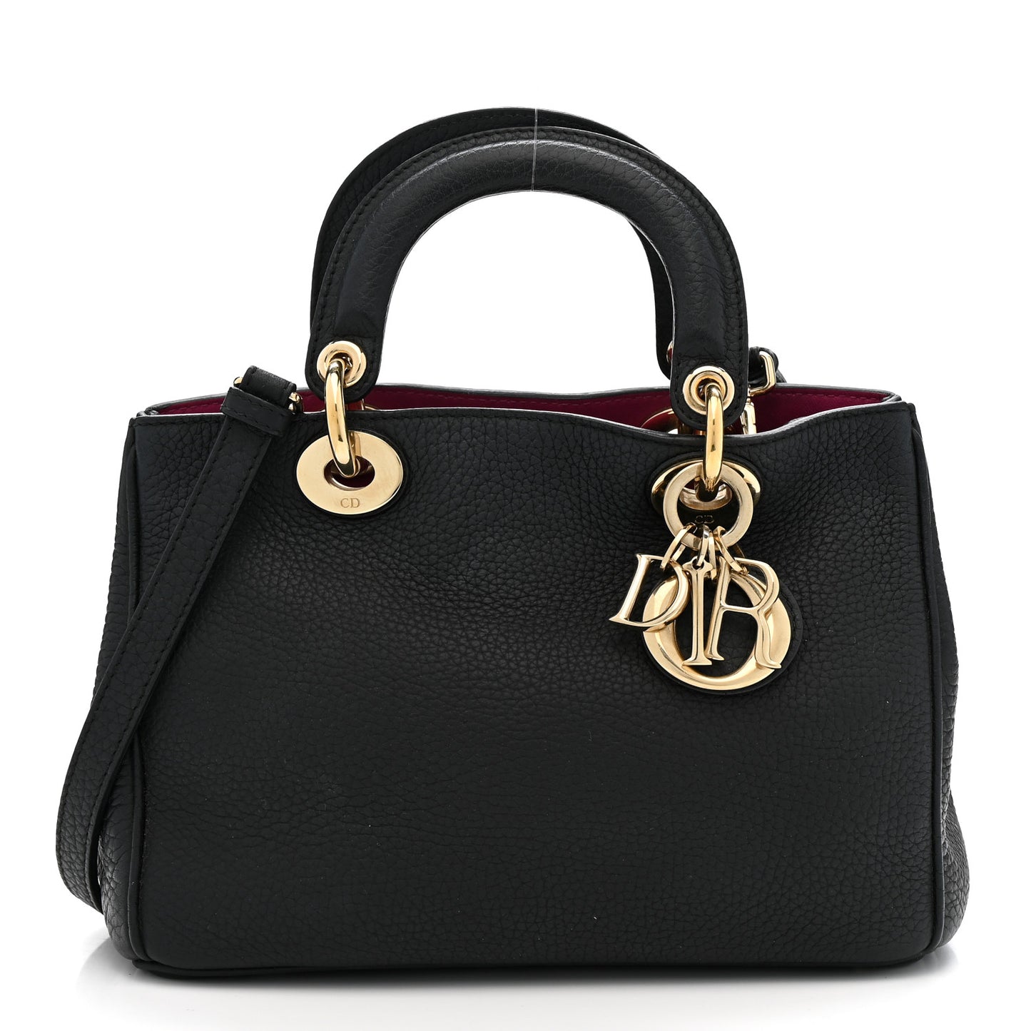 Bullcalf Small Diorissimo Tote Black Rose Indien