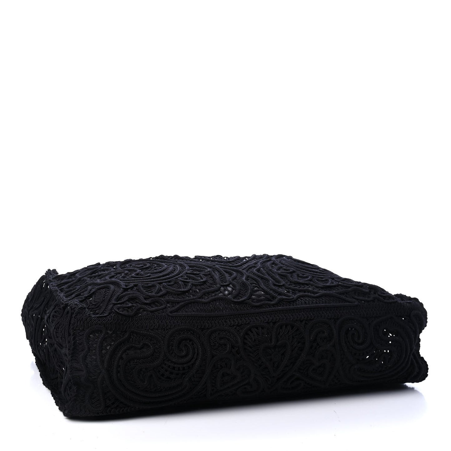 Cordonetto Lace Large Beatrice Tote Black