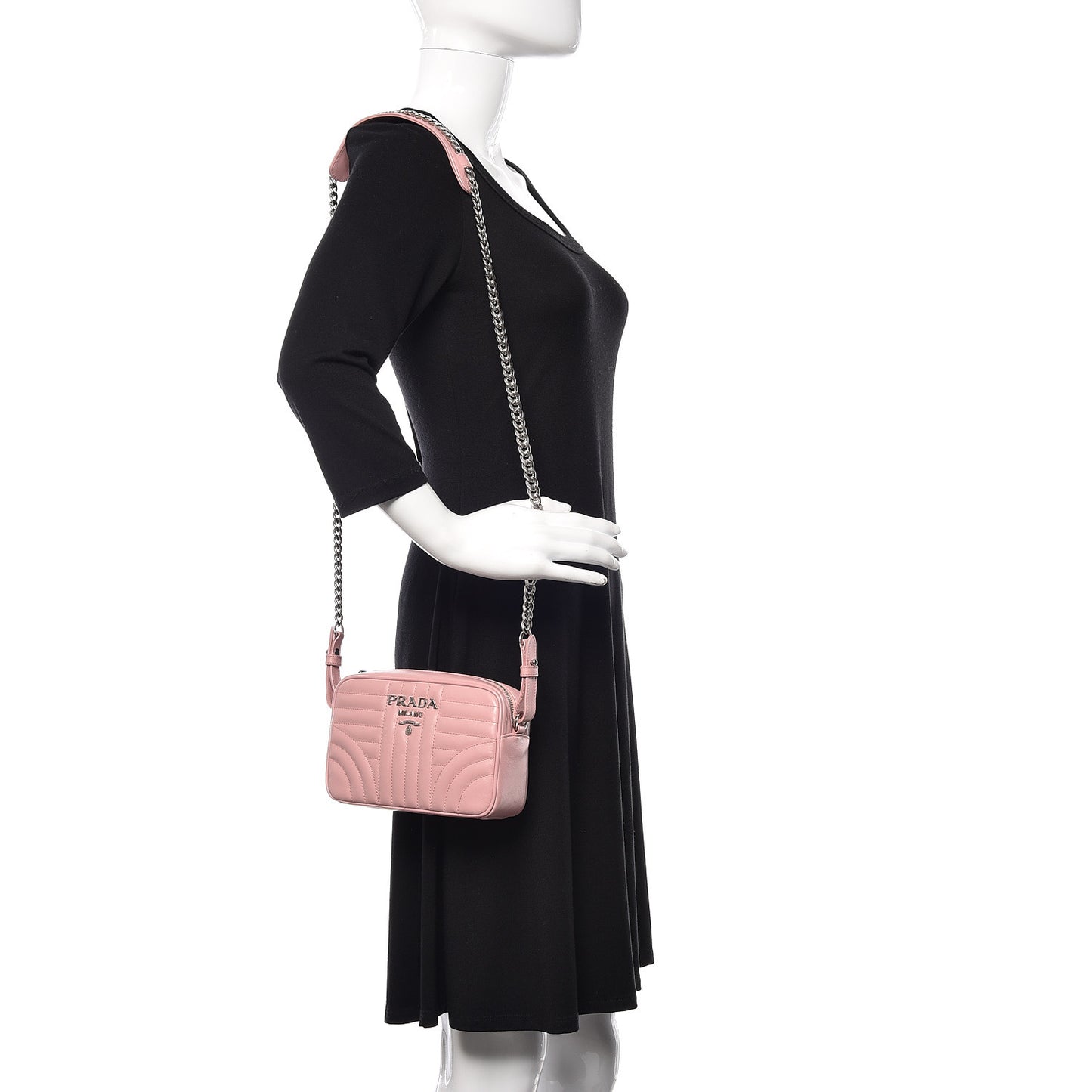 Soft Calfskin Diagramme Crossbody Bag Pesco