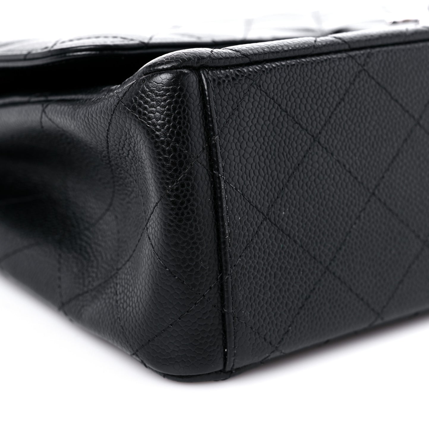 Caviar Quilted Maxi Double Flap Black