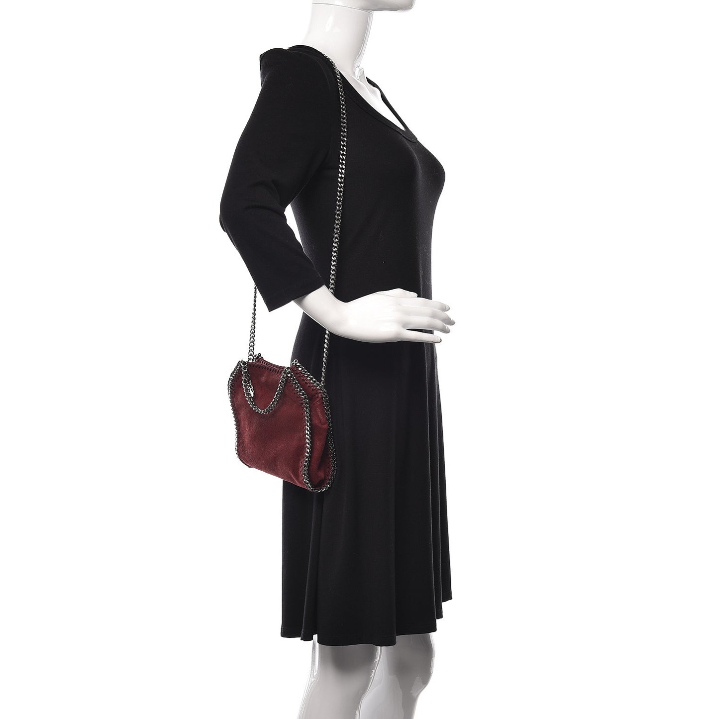 Shaggy Deer Tiny Falabella Tote Red