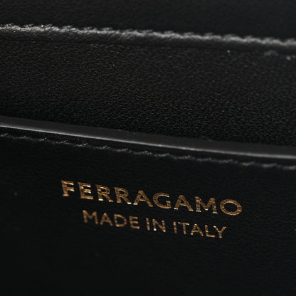 Salvatore Ferragamo Calfskin Diana Mini Clutch Black 6 of 10