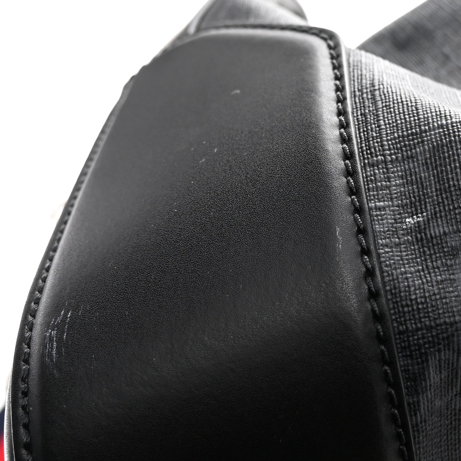 Gucci Soft GG Supreme Monogram Appia Calfskin Web Large Carry On Duffle Bag Black Grey 12 of 12