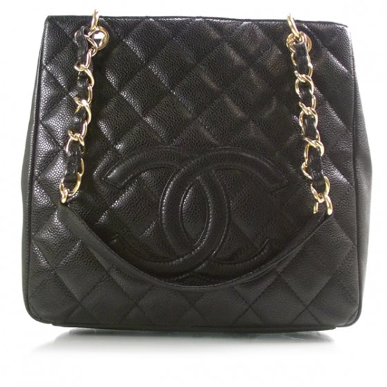 Chanel Caviar Petit Shopping Tote PST Black 1 of 1