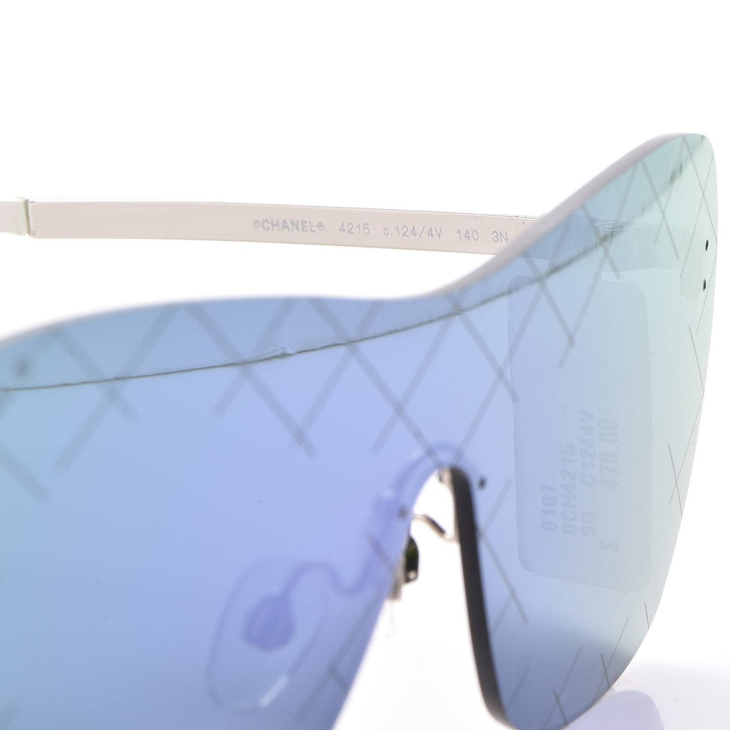 Shield Runway Sunglasses 4215 Silver Purple