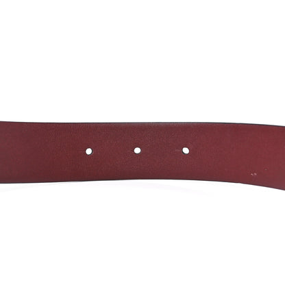 Chanel Calfskin CC Reversible Belt 80/32 Black Burgundy 3 of 3
