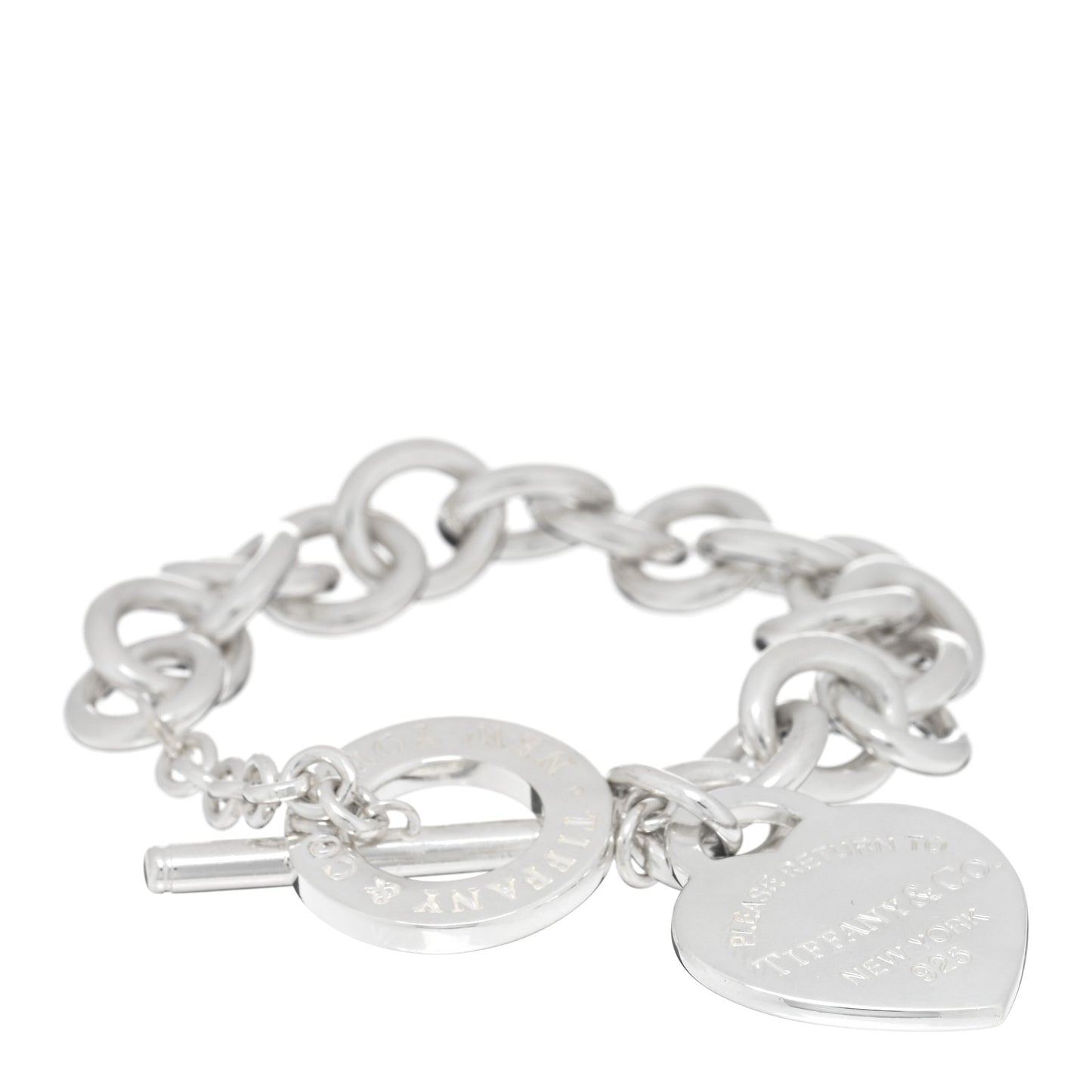 Sterling Silver Return To Tiffany Heart Tag Toggle Bracelet