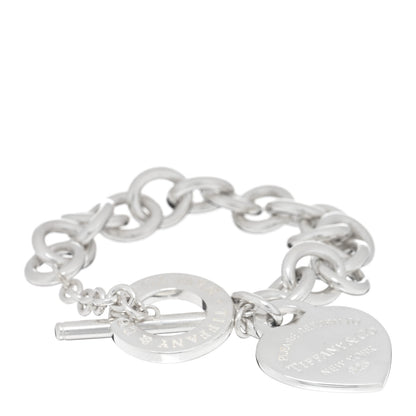 Tiffany Sterling Silver Return To Tiffany Heart Tag Toggle Bracelet 1 of 3