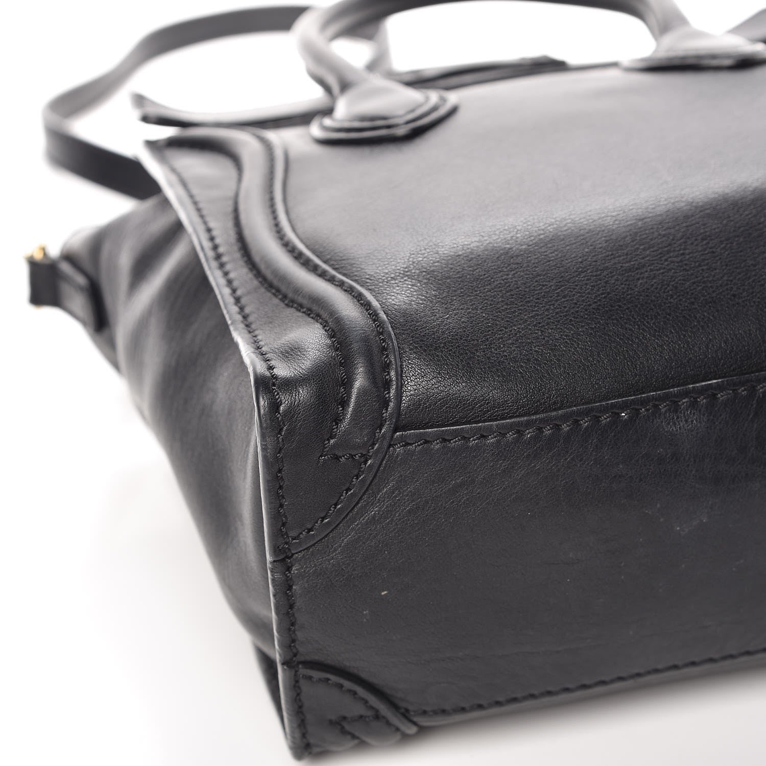 Celine Smooth Calfskin Nano Luggage Black 11 of 14