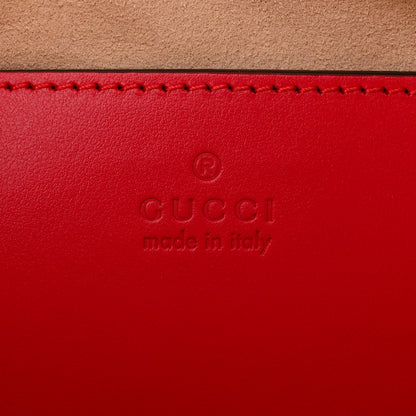 Gucci Calfskin Matelasse Chevron GG Marmont Sling Shoulder Bag Rosso 6 of 10