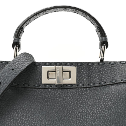 Fendi Cuoio Romano Selleria Chamois Small Peekaboo I SEE U Satchel Real Tempesta 7 of 9