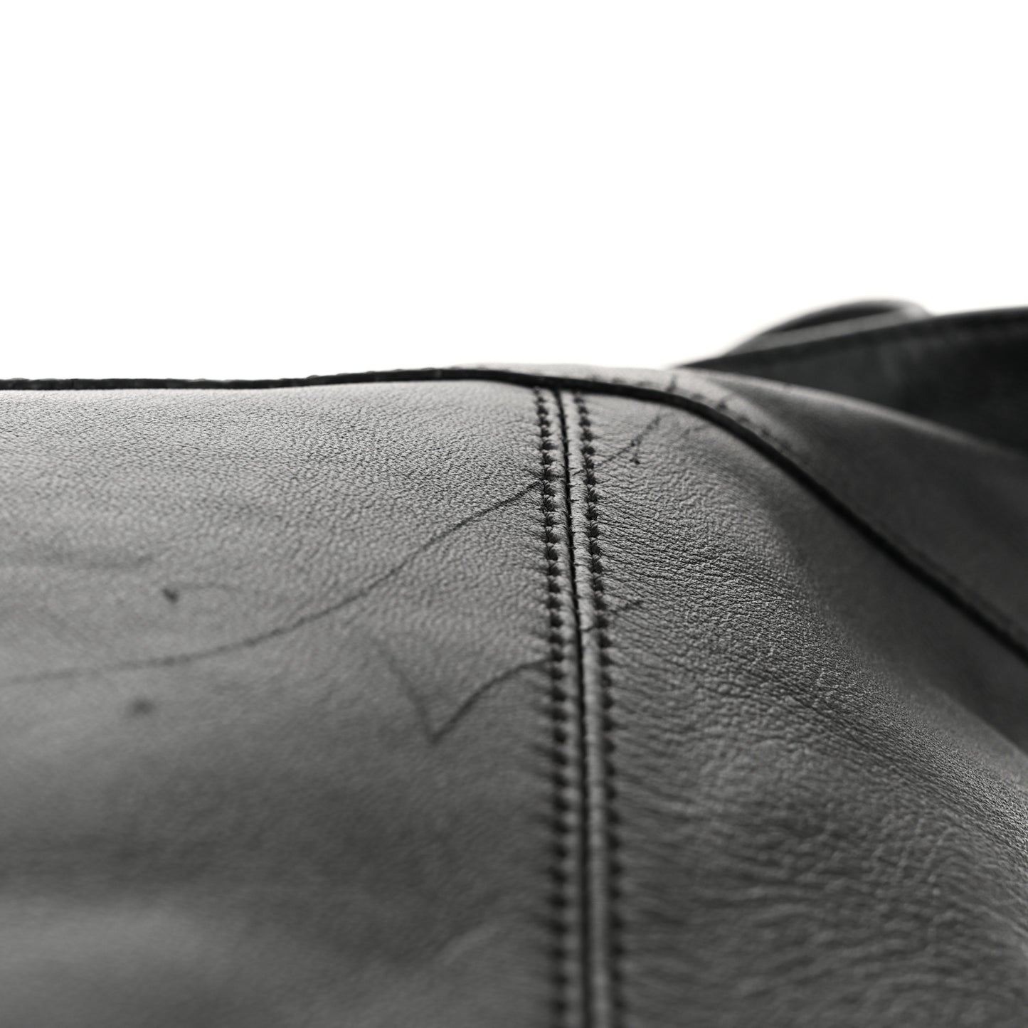 Calfskin Studded Padlock Backpack Black