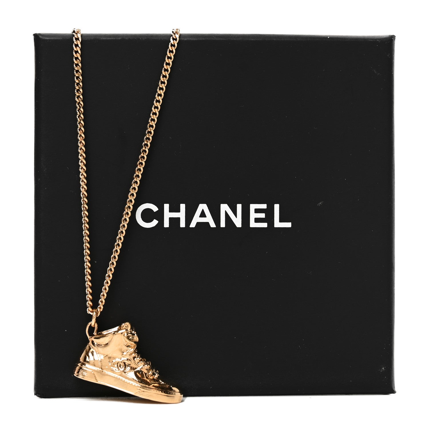 Chanel CC Sneaker Motif Necklace Gold 5 of 5