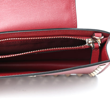 Valentino Garavani Calfskin Rockstud Phone Case With Chain Rosso Valentino 5 of 11