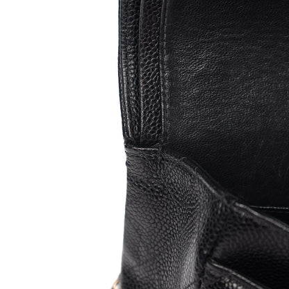 Chanel Caviar Quilted Medium Double Flap Black 9 of 14