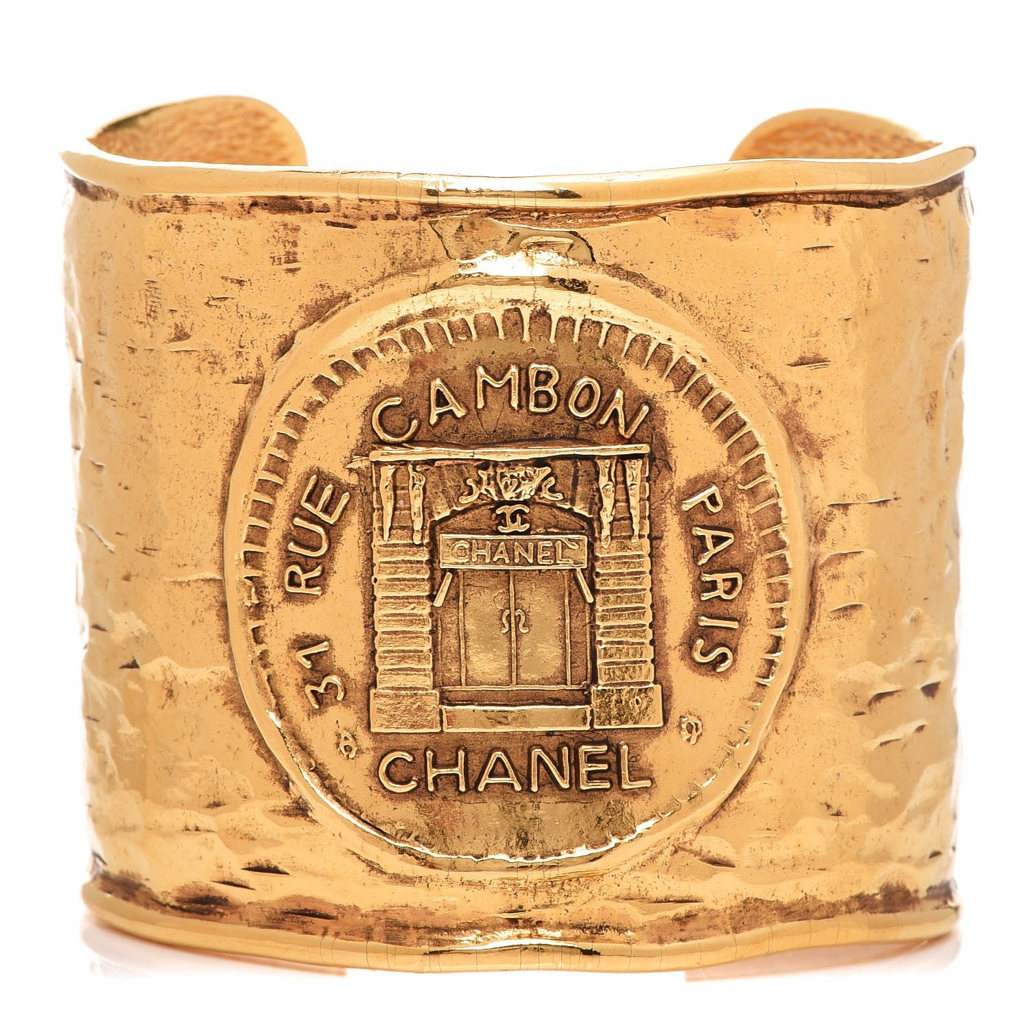 Chanel Medallion Cuff Gold 1 of 5
