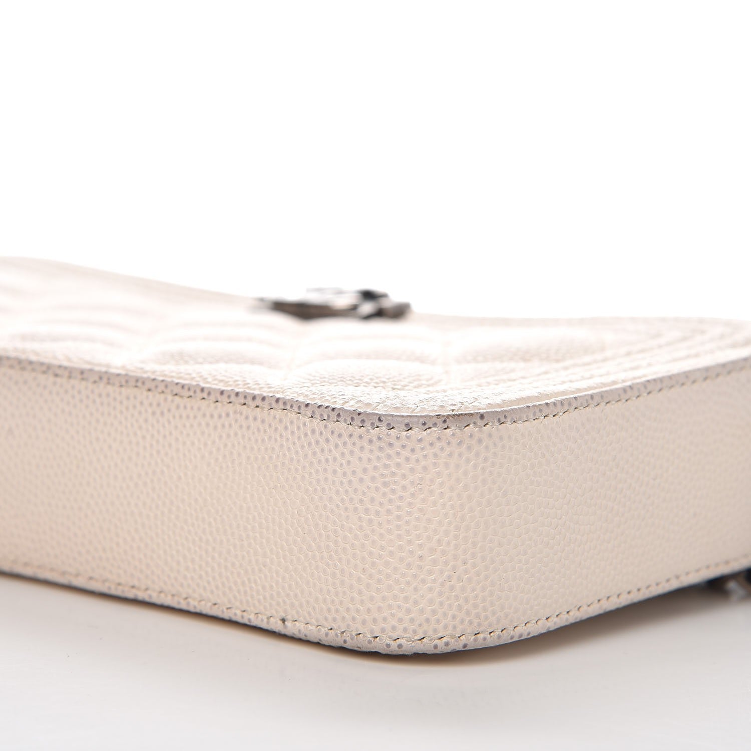 Chanel Caviar Quilted Small Boy Clutch With Chain Ivory 12 of 14