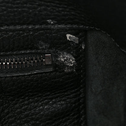 Valentino Garavani Grained Calfskin Onyx Small Rockstud Rolling Tote Black 7 of 9