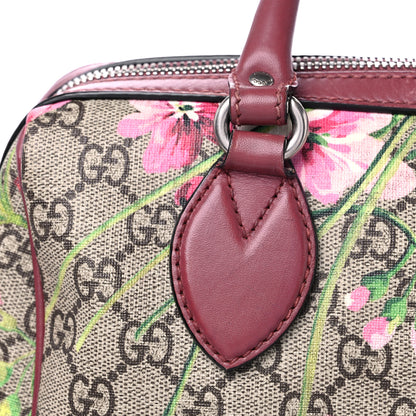 Gucci GG Supreme Monogram Blooms Small Boston Beige Multicolor Dry Rose 17 of 23