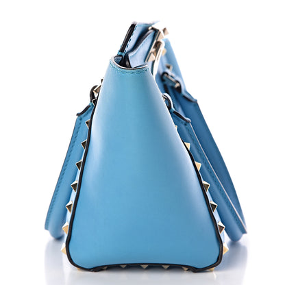 Valentino Garavani Vitello Mini Rockstud Double Handle Tote Parrot 15 of 23