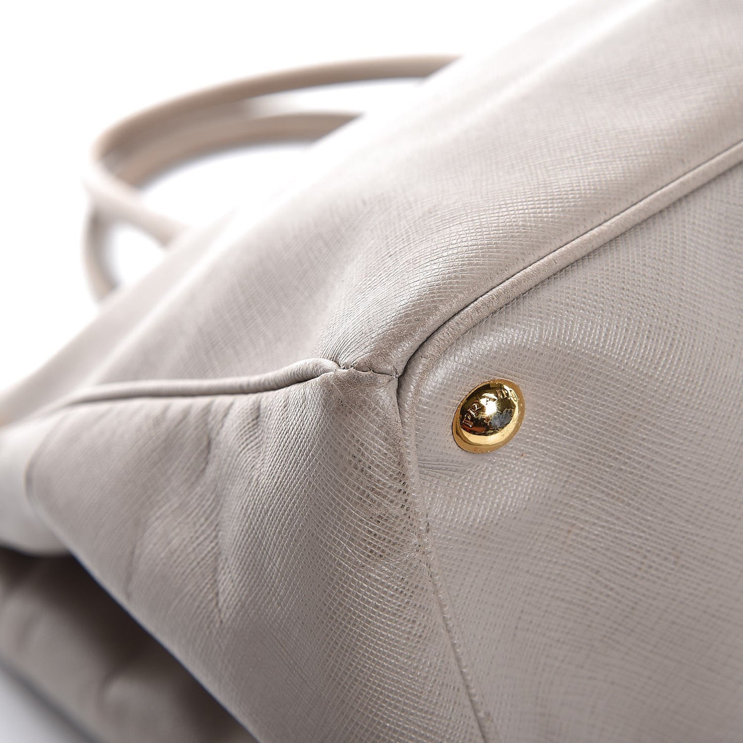 Saffiano Lux Extra Large Galleria Double Zip Tote Argilla