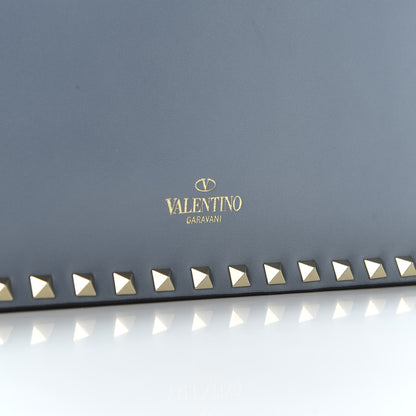 Valentino Garavani Nappa Rockstud Wristlet Clutch Grey 9 of 9