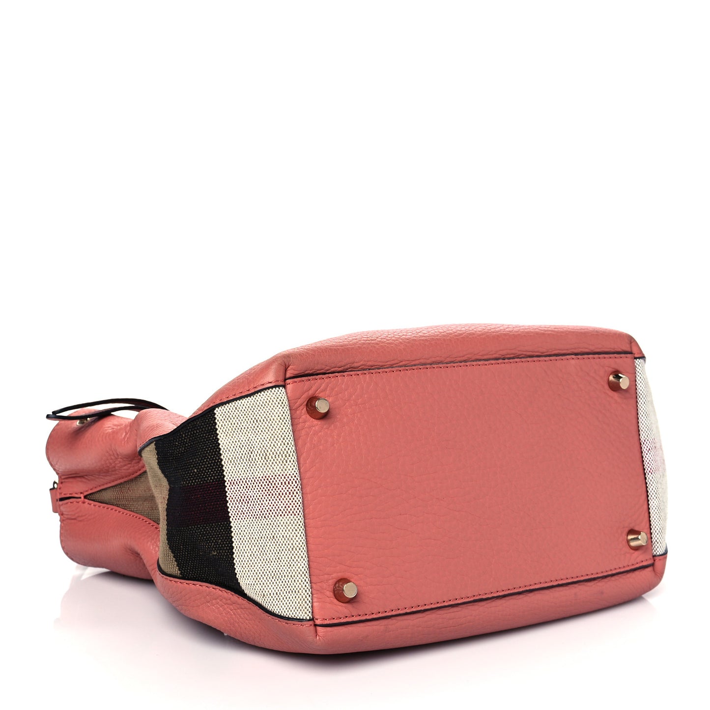 Grainy Calfskin House Check Small Maidstone Pink