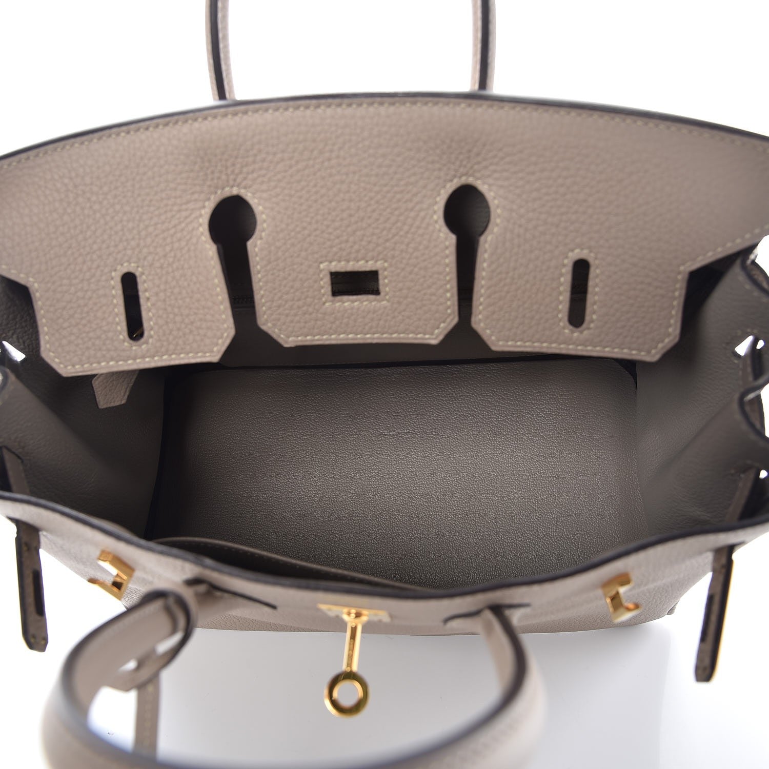 Hermes Togo Birkin 25 Gris Tourterelle 7 of 36