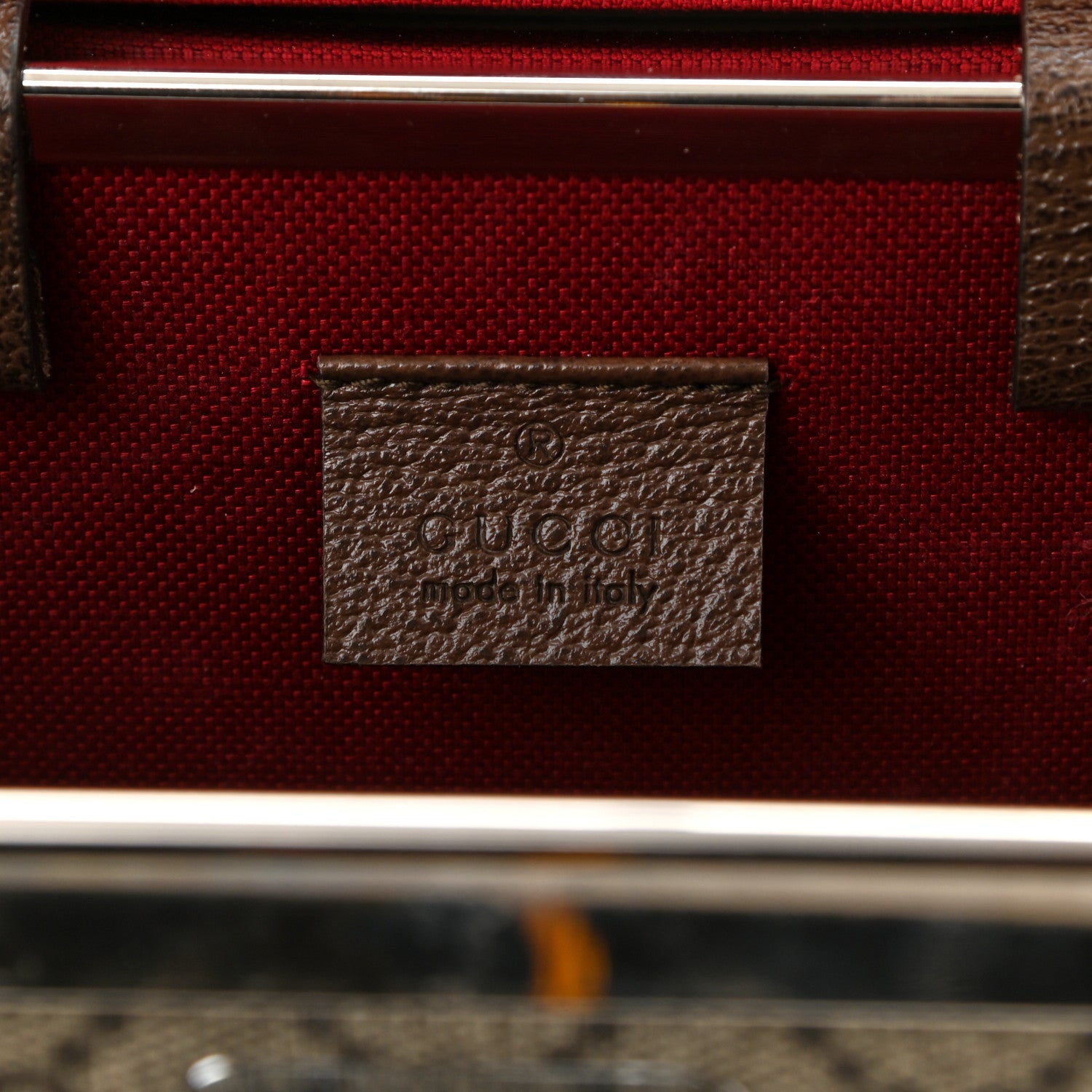 Gucci GG Supreme Monogram Globe-Trotter Beauty Case Brown 6 of 10