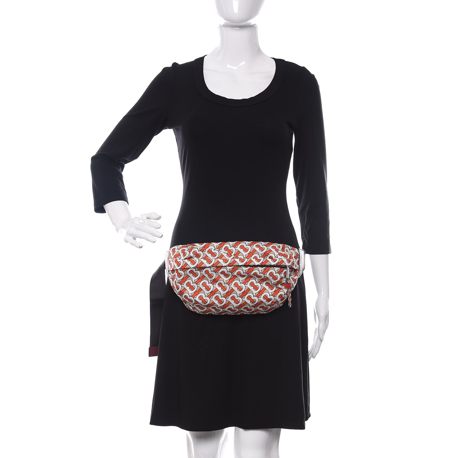 Burberry Nylon Monogram TB Sonny Bum Bag Vermillion 2 of 8