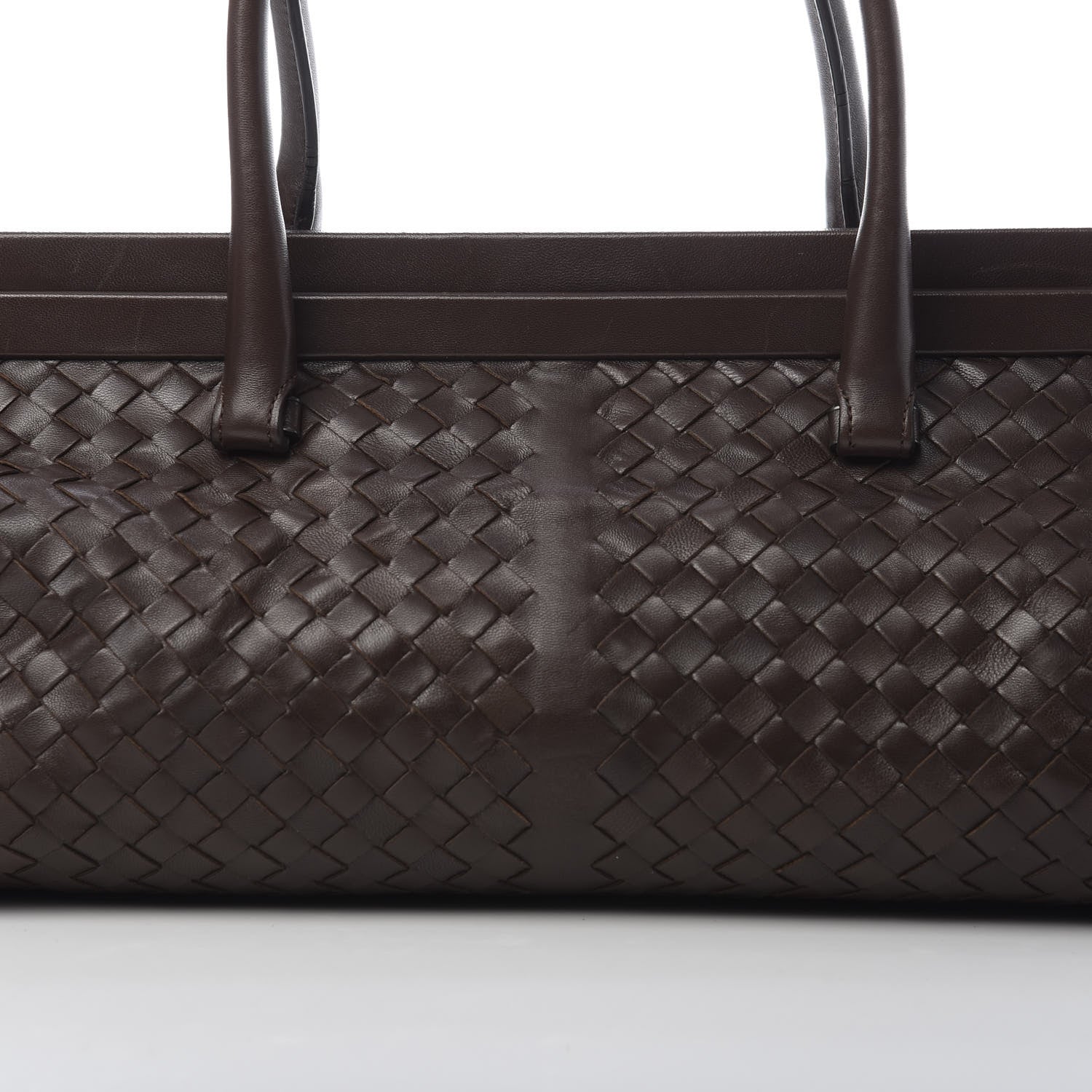 Bottega Veneta Nappa Intrecciato Frame Shoulder Bag Ebano 8 of 16