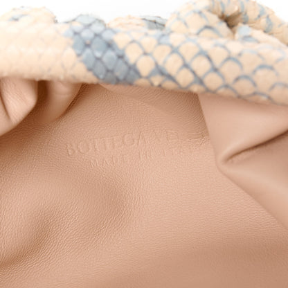 Bottega Veneta Goatskin Snakeskin Teen Pouch Cantaloupe 6 of 11