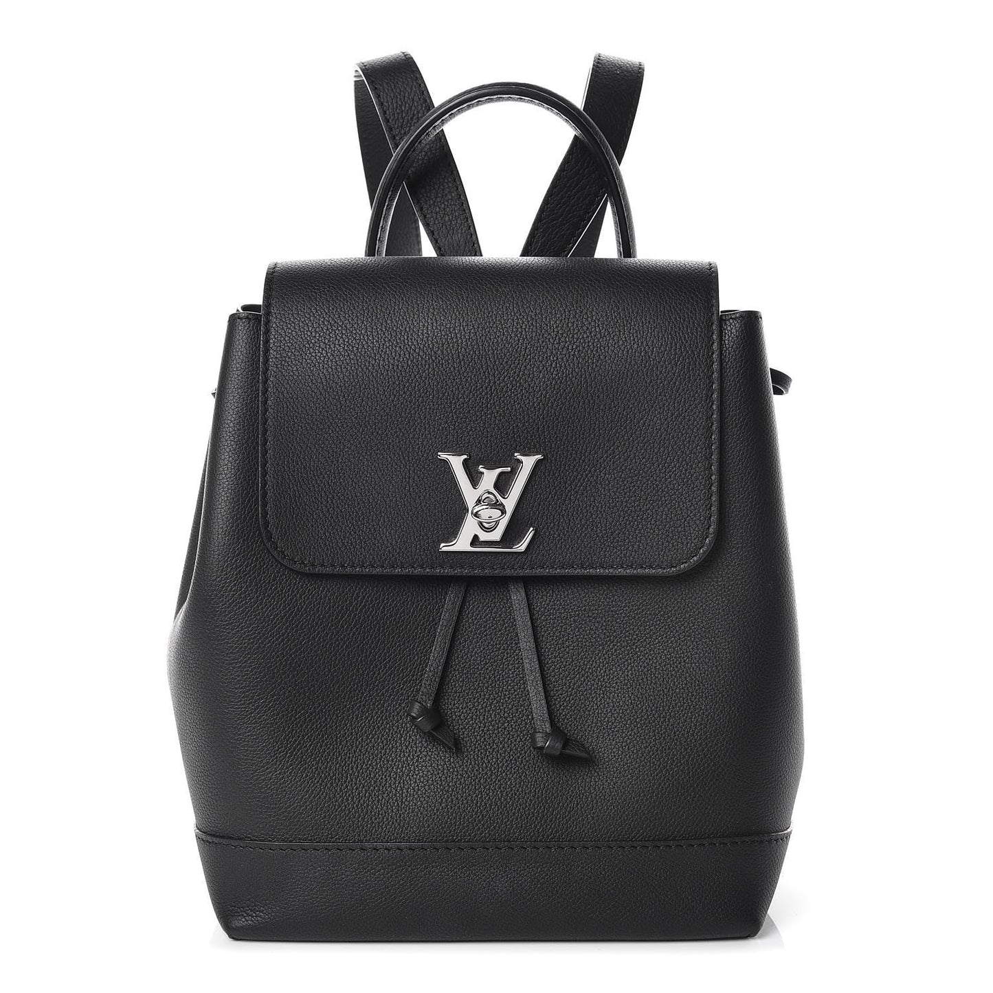 Calfskin Lockme Backpack Black