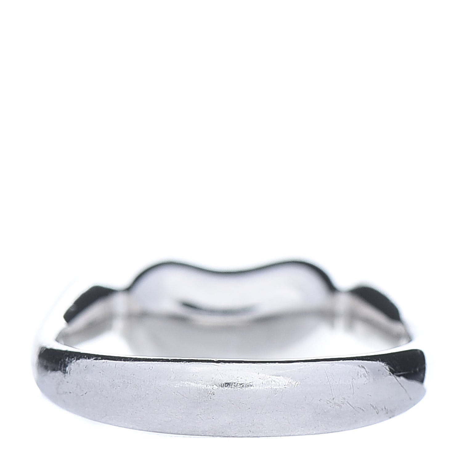 Tiffany Platinum Diamond Elsa Peretti Bean Ring 45 3.25 4 of 6