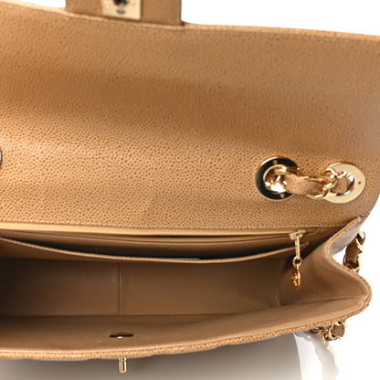Chanel Caviar Quilted Jumbo Single Flap Beige 5 of 10