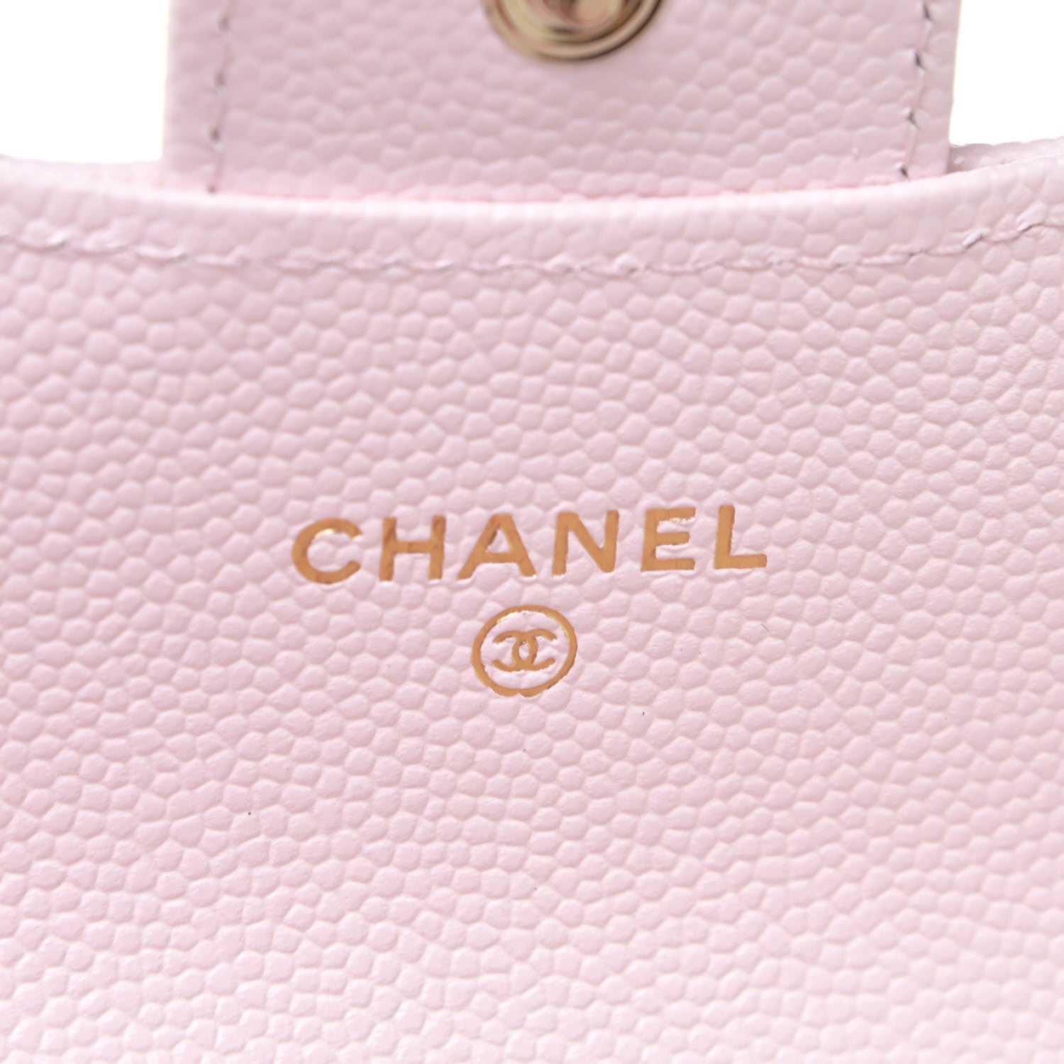 Chanel Caviar Quilted Flap Card Holder Wallet Light Pink 5 of 11