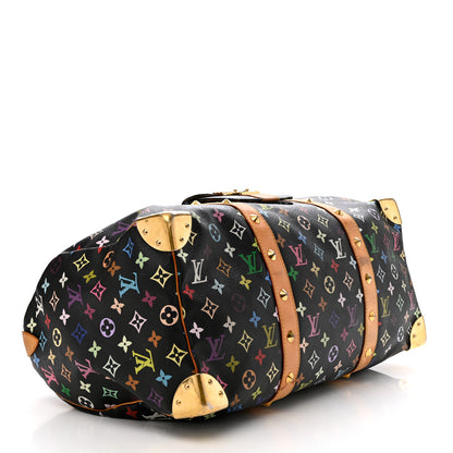 Louis Vuitton Monogram Multicolor Keepall 45 Black 4 of 20